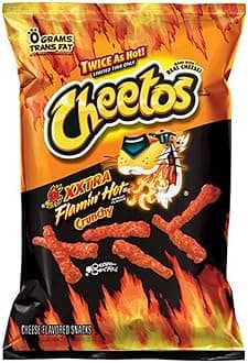 B087LV4N6T– Cheetos Xxtra Flamin' Hot Crunchy - 2oz (Pack of 15)