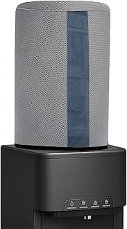 Crasome Water Dispenser for 20 ltr / Litre Bottle Jar Cover with Transparent Strap - Grey (DC-TS-Grey)