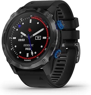 GarminDescent Mk2i/Descent T1 Bundle, Smaller-Sized Watch-Style Dive Computer with Air Integration, Multisport Training/Smart Features, Titanium Gray with Black Band, (010-02132-03)