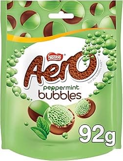 Original Aero Bubbles Peppermint Pouch Imported From The UK England British Chocolate Nestle Aero Bubbles Peppermint 80g