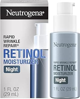 Retinol Face Moisturizer Cream, Rapid Wrinkle Repair, Anti-Wrinkle Night Moisturizer, Anti-Wrinkle Face & Neck Cream Moisturizer with Hyaluronic Acid & Retinol, Paraben-Free, 1 fl. oz