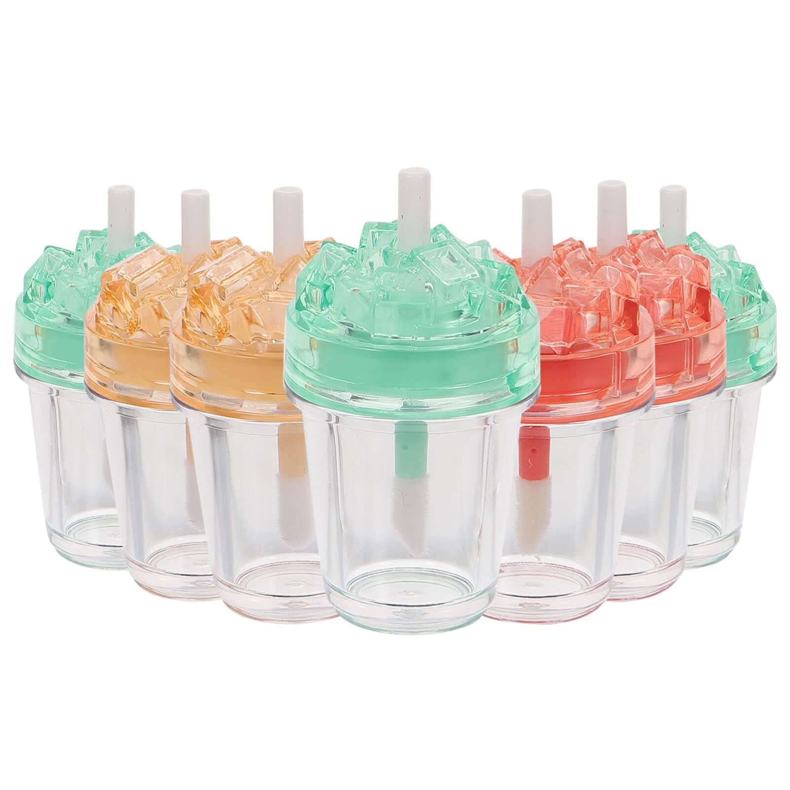 iplusmile Refillable Lip Gloss Containers 7Pcs Empty Lip Balm Tubes with Transparent Design for Diy Gloss Making and Travel Cosmetic Storage