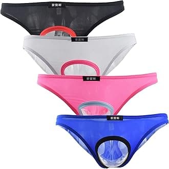 Men's Sexy Open Front Underwear Soft Comfortable Briefs