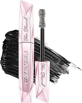 Too Faced Damn Girl 24-Hour Mascara | Volumizing, Lengthening + Curling for Smudge-Resistant Lashes, 0.44 Fl Oz