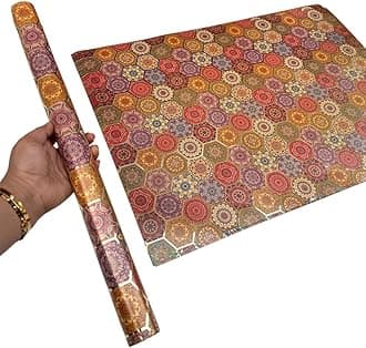 LA TROVE Colourful Gift Wrapping Paper Sheet For Gift Packing|Gift Wrap Roll, Gift Papers Sheets, Gift Cover Wrapping Paper (Vibrant Hexa, Pack 0F 15),Multi