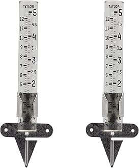 TaylorPrecision Products 2710N2 Rain Gauge, Clear