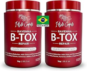 Repair Ravenna B-tox Treatment Hair Set with 2 units - All Hair B-tox, Hair Surgery - Anti-Frizz Effect, Volume Reduction, Smoothing