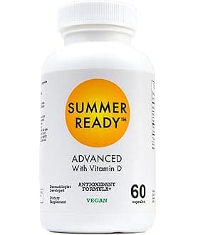 Advanced Skin Care Antioxidant Supplement Capsules - Vitamin D3 5000IU Plus Nicotinamide/Niacinamide/Niacin 500mg (Vitamin B3) and Polypodium Leucotomos (Fern Extract) 480mg