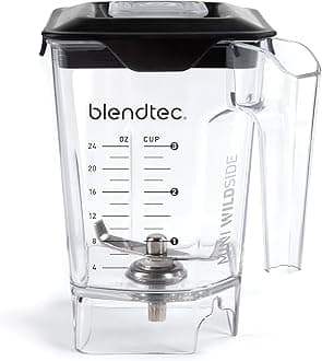 Blendtec Mini WildSide (46 oz), Five Sided, Personalized Blender Jar Vented Latching Lid, BPA-free, Clear