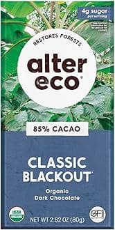 Alter Eco | Classic Blackout | 85% Pure Dark Cocoa, Fair Trade, Organic, Non-GMO, Gluten Free (Classic Blackout)