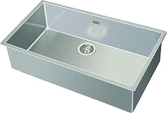 Franke 33"X18"Single Bowl SS Kitchen Box Sink | Premium 304 Stainless Chrome Nickel Steel | Rust & Stain Resistant | Brushed Matt Finish | Minimizes Sound |BXX 210/110-79 -42 3 1/2" WWK ND NOF NTH R12