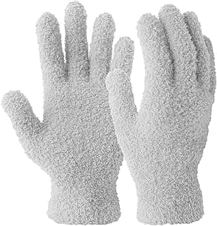 Evridwear Microfiber Gloves for Plant Dusting,Resuable Leaf Cleaning Glove for Houseplants,Blinds,Furniture and Small Objects