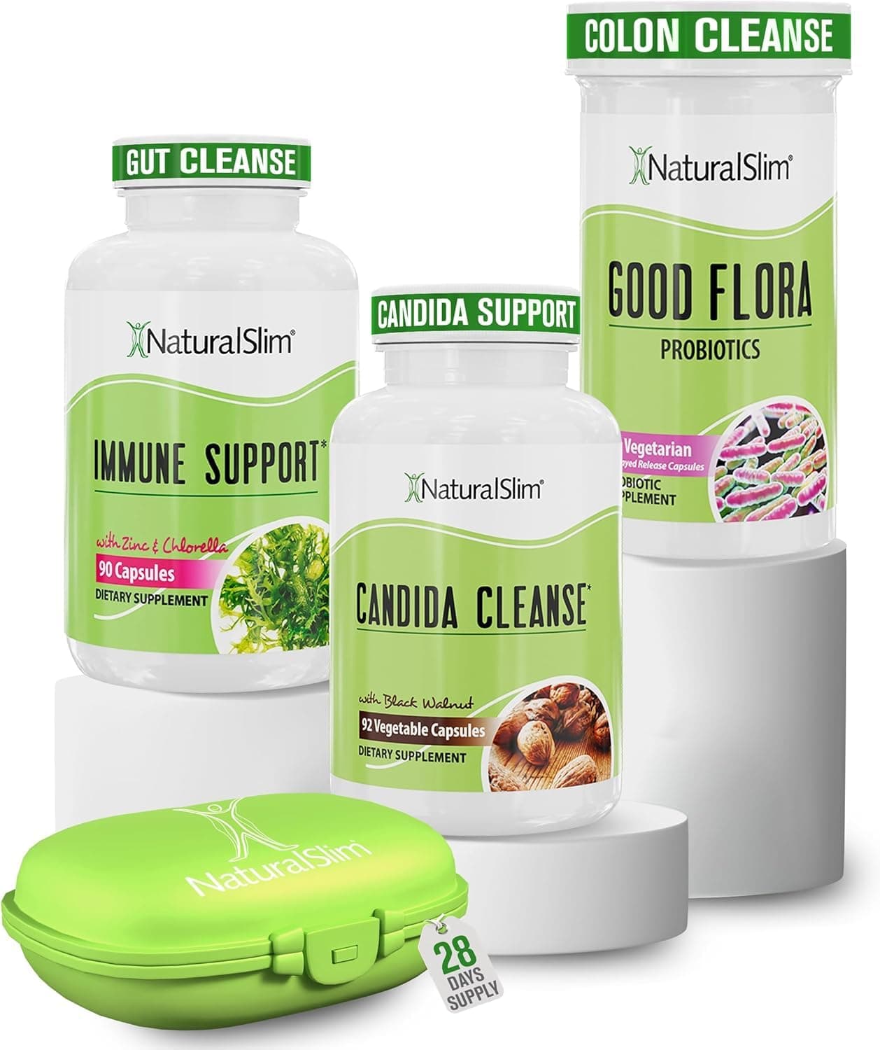 - NaturalSlim Candida Cleanse Support Supplements Bundle – Candiseptic Kit with Nutritional & Digestive Support Capsules – Wellness System Formulated by Frank Suárez (2 Pack)