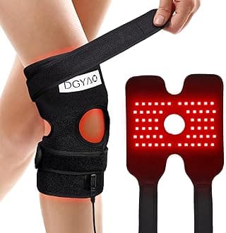 Red Light Therapy Device for Joint Pain Relief, 880nm Infrared Light Therapy Wearable Adjustable Wrap for Knee Elbow, Home Use Led Light Therapy Pads