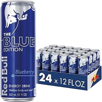 Red Bull Blue Edition Blueberry Energy Drink, 12 Fl Oz, 24 Cans