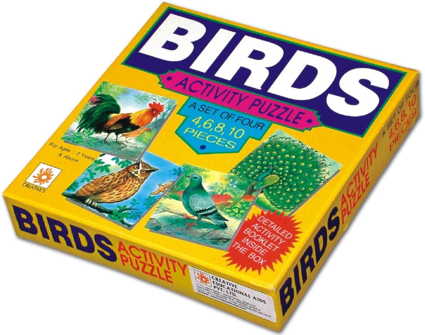 Creative Educational Birds Activity Puzzle (Set of 4)