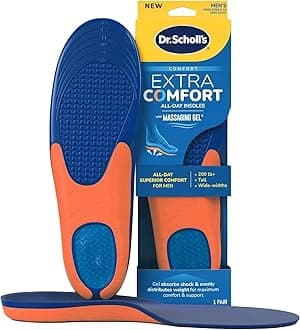 Dr. Scholl's Comfort and Energy Extra Support Insoles for Men, 1 Pair, Size 8-14