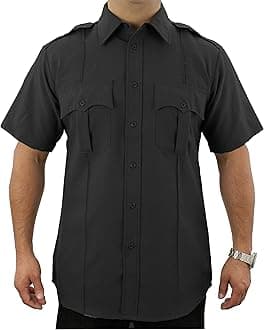 mens Polyester Uniform Shirt Button Down Shirt