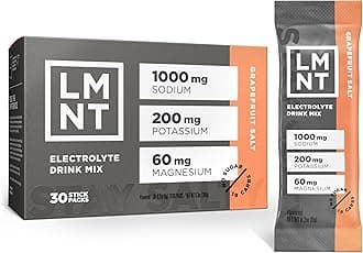 LMNT Keto Electrolyte Drink Mix | Paleo Hydration Powder | No Sugar, No Artificial Ingredients | Grapefruit Salt | 30 Stick Packs