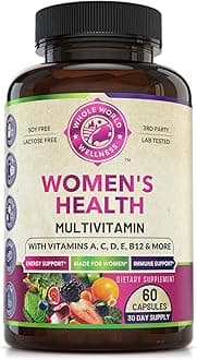 Womens Daily Multivitamin Multimineral Supplement for Energy, Mood, Focus, Hair, Skin & Nails. Made for Women with 30+ Nutrients, Fruit & Energy Blend. Womens Vitamins, USA Made.
