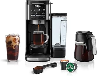 Drip Coffee Maker | DualBrew Pro Hot & Iced Coffee Machine | Use with K-Cup Coffee Pods | 3 Brew Styles (Classic, Rich, & Iced) | 60oz Removable Reservoir & Dishwasher Safe | Black | CFP101