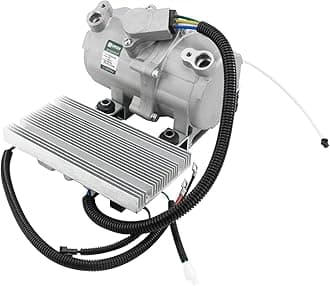 GREEN ELECTRIC AUTOMOTIVE AC AIR CONDITIONING COMPRESSOR UNIVERSAL APLICATION FITS CAR, HD-TRUCK & VANS - 12V