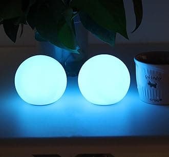 YESIE 2Packs Floating Pool Lights,Rechargeable 3-Inch LED Orb Lamp,150°F Duable Material,Bathtub Accessories,16 Colors,Remote Control,Fortune Teller Ball, Juggling Poi Ball, Hot Tub Light