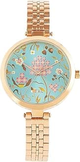 TEAL BY CHUMBAK Round Dial Analog Hand Watch for Women | Ladies Ghadi | Gifts for Women/Girls/Ladies | Stylish Fashion Watch for Casual/Work