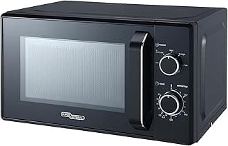 20 Liter Microwave Oven SGMM921NHB, 700W, 5 Microwave Power Levels, 35-Minutes Kitchen Timer, Defrost Setting, Cooking End Signal, 43.9 x 35.8 x 25.8cm (WxDxH), Black