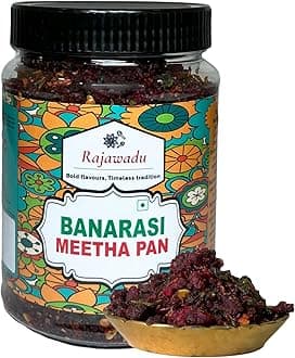Rajawadu Banarasi Meetha Paan Mukhwas | Traditional Mouth Freshener | Digestive Aid | Supari Free | Premium Tasty Sweet Paan Mukhwas | (300g, 10.58 oz ℮)