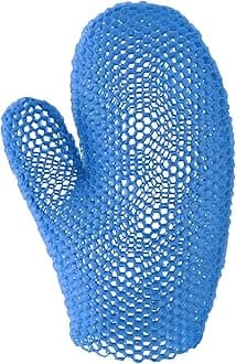 SupracorSpa Bath Mitt Body Exfoliator Face Antibacterial Scrub Sponge (Blue)