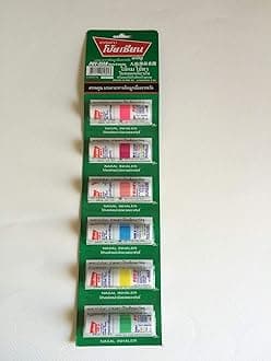POY-SIAN Poy Sian Menthol Nasal InhalerDouble-Sided for Smell and Drub (Pack of 6),multicolor,1 piece.