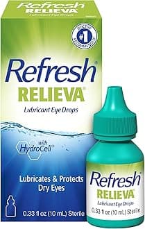 Refresh Relieva Lubricant Eye Drops, 0.33 Fl Oz (10ml) Sterile