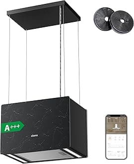 Pinnacle Island Cooker Hood 48cm 700m³/ h Airflow CBCG4850 WIFI APP Touch Control Ceiling Hood 4-Speed with Booster Recirculating Kitchen Extractor Fan