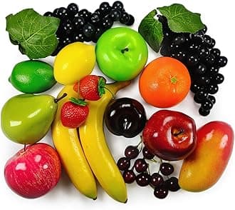 Artificial Fruits Pack, Fake Fruits for Home Decor, Simulation Fruit Set