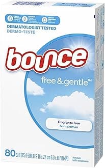 Free & Gentle, Fabric Softener Sheets, 80 Count