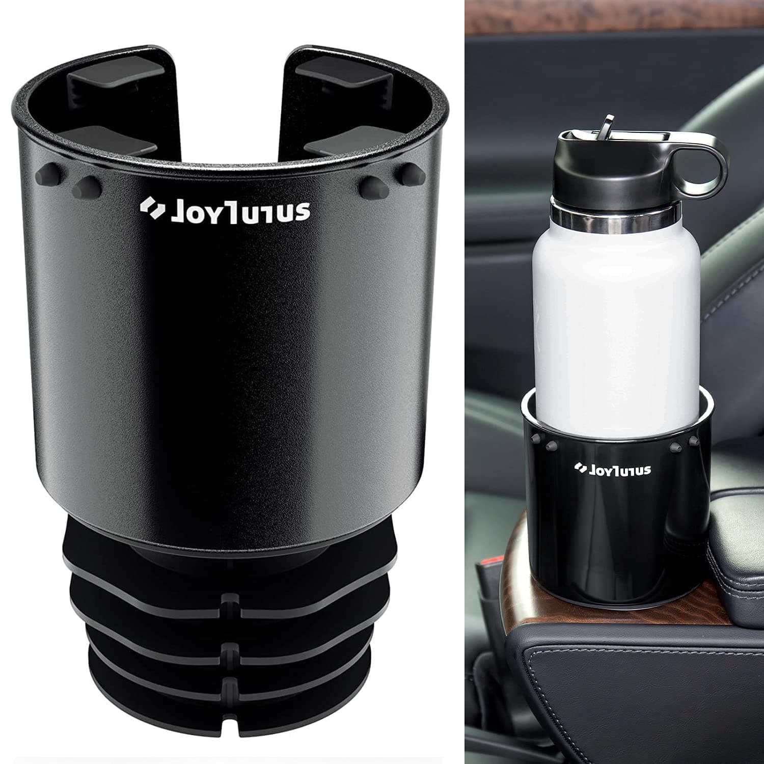 JOYTUTUS Large Stable Cup Holder Expander for YETI, Hydro Flask, Hold 18-40 o...