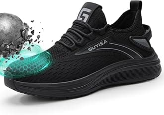 Steel Toe Shoes for Men Work Safety Shoes Industrial Construction Shoes Mid Cut Industrial Boot Work Sneakers Comfortable Lightweight Safety Shoes for Work