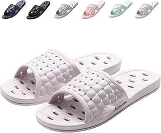Shower Shoes Quick Dry Non-Slip Bathroom Slippers for Men Women Dorm Home Slides