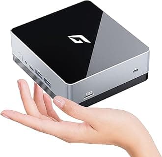 CyberGeekNano A1 Ubuntu Linux Mini PC, Intel 12th Alder Lake N100 (up to 3.4GHz), Linux Computer 16GB DDR4 RAM 512GB PCIe SSD, Mini Desktop USB C Support 4K Dual Display/WiFi 6/BT5.2/RJ45/VESA