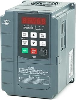 HUANYANG VFD Variable Frequency Drive,1 or 3 Phase Input, 3 Phase 0-400HZ Output, 2.2kW 3HP 220V 10A for Motor Speed Control,FC Series