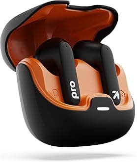 Boult Audio Z40 Pro with 100H Playtime, Quad Mic ENC, 45ms Low Latency Gaming, Premium Rubber Grip Case, 13mm Bass Drivers, Made in India TWS Bluetooth 5.3 Truly Wireless in Ear Earbuds (Midnight)