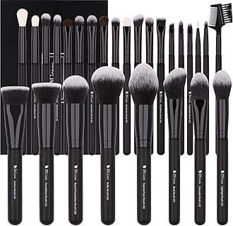Synthetic Bristles Makeup Brushes - Black , Pack of 27 , DRM-DF2725