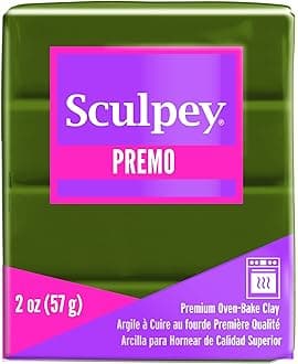 Sculpey Premo Sculpey Oven Bake Clay - Spanish Olive,10.41x5.59x5.08 cm, 2 oz (Pack of 1)
