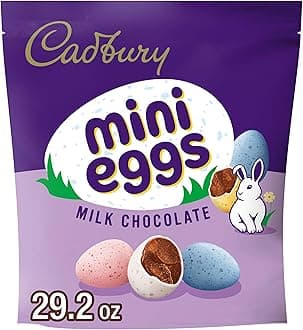 MINI EGGS Milk Chocolate with a Crisp Sugar Shell Treats, Easter Candy, 28 oz Resealable Bag