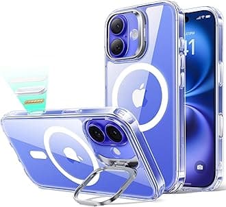 【Design Award Series!】ESR iPhone 16 Case, Magsafe Compatible, Camera Control, US Military MIL Standard Protection, Yellowing Resistant, Shockproof, Hidden Stand, Scratch-Resistant Back, iPhone 16 Case