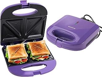 The Better Home FUMATO Presswich 750W Sandwich Maker | 2 Slice | Non-Stick Plates | Soup Kettle |Toast and Make | Bread Maker | 1 Yr mfgh Warranty (Purple Haze)