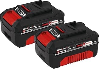 Original Einhell 4.0Ah Twinpack Power X-Change Dual Battery System (Li-Ion, 18V, 2x 4.0Ah, Suitable for all PXC devices, Proactive Battery Management, State-Friendly Charging Cycs)