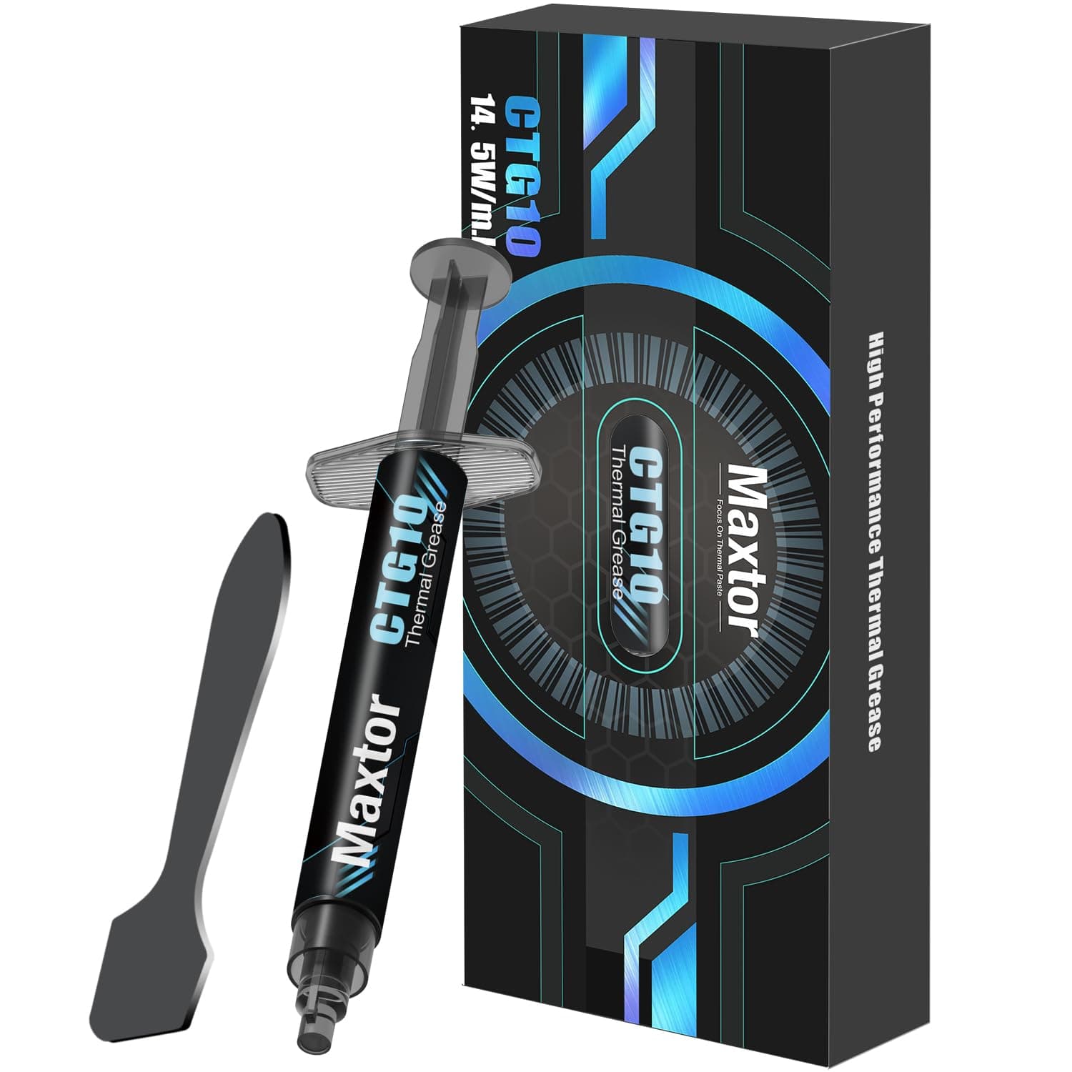 CTG10 Thermal Compound Paste Heat Sink for IC/Processor/CPU/GPU/All Coolers, 14.5W/m.k Carbon Based High Performance, Thermal Interface Material (CTG10-2G)