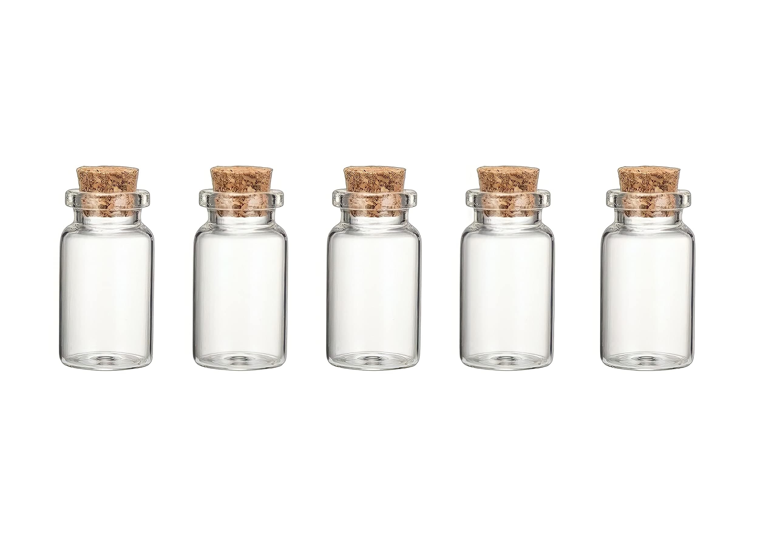 Empty Spell Jars Small Glass Bottles With Cork Lids Miniature Potion Bottle For Diy Arts Crafts Decoration Weddings Wish Jewelry Party Favors Storage Accessories (5)